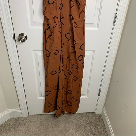 Anthropologie Eva‎ Franco Faith wide leg halter jumpsuit size 8 vacation summer - Picture 5 of 9